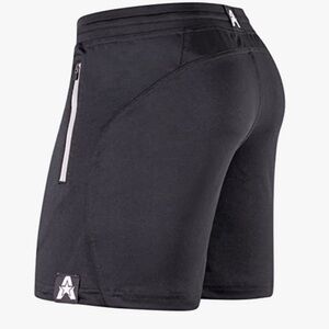 Athletic Men's Black Shorts with Black Zipper by [Brand] C2